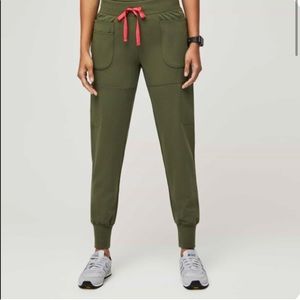 FIGS Dark Olive Nepal Jogger Tall Length